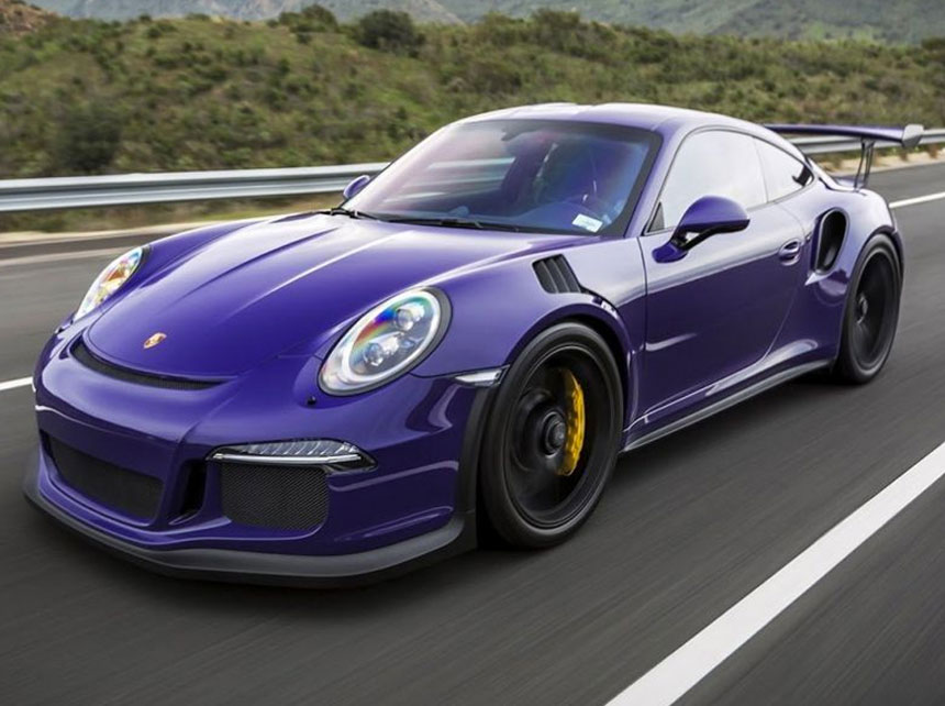 Porsche 911 gt3 RS Purple